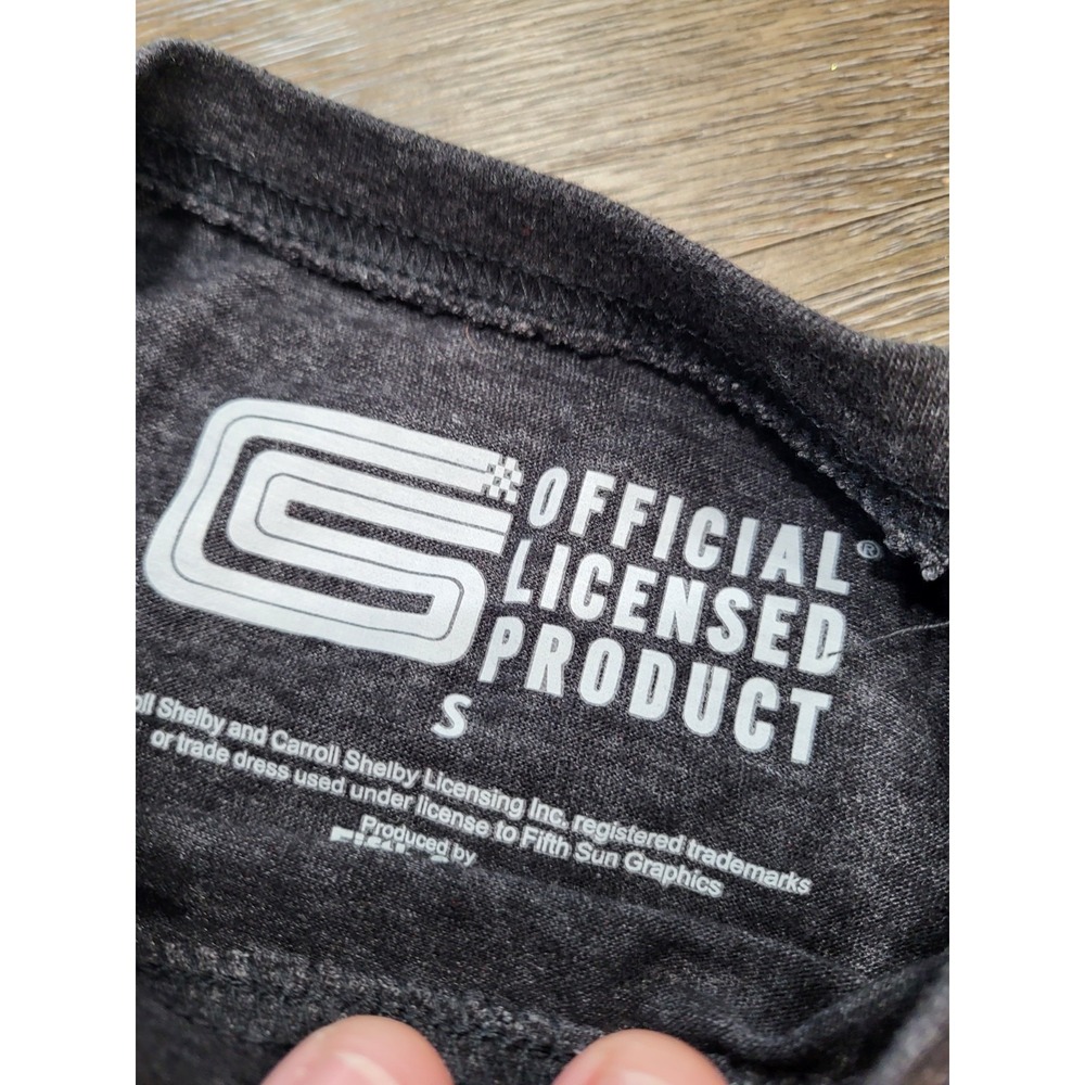 Officially Licensed Shelby Cobra Racing Shirt Black Small Graffic Retro 70s Cool - Picture 5 of 5